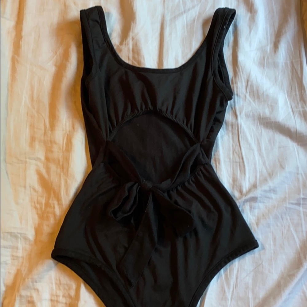 open slit bodysuit